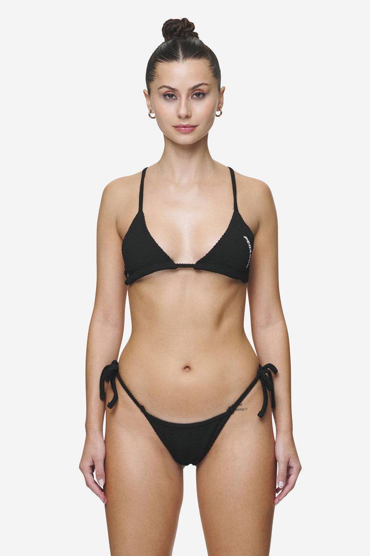 Pegador Ramira Triangle Bikini Top Black Zeitlich begrenztes Angebot