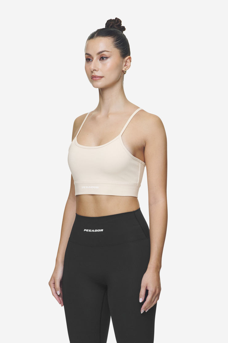 Pegador Taja Sport Bra Coast Sand White Räumungsverkauf