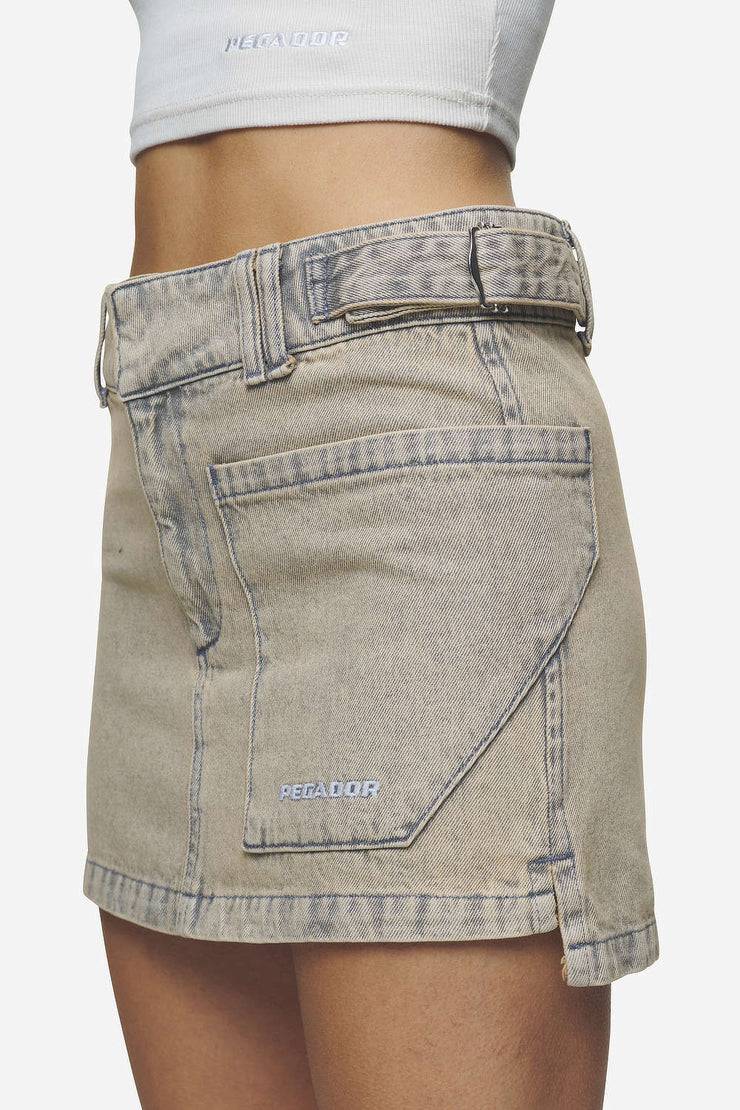Pegador Antonia Cargo Mini Skirt Washed Coast Sand Tiefpreis