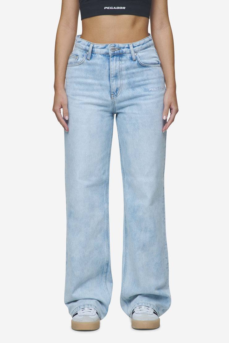 Pegador Lora Wide Leg Jeans Washed Light Blue Wochenangebot
