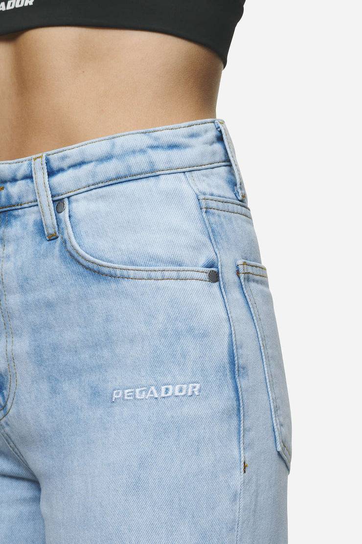 Pegador Lora Wide Leg Jeans Washed Light Blue Wochenangebot
