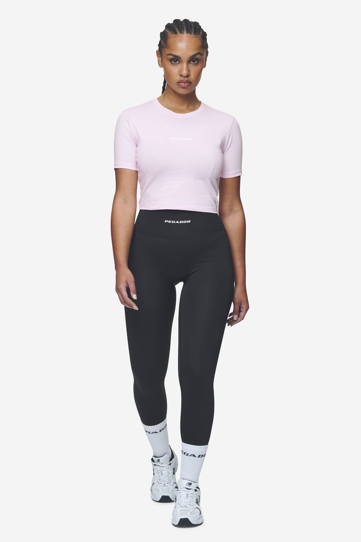 Pegador Ines Cropped Baby Tee Washed Bubblegum White Gum Neueste Stile