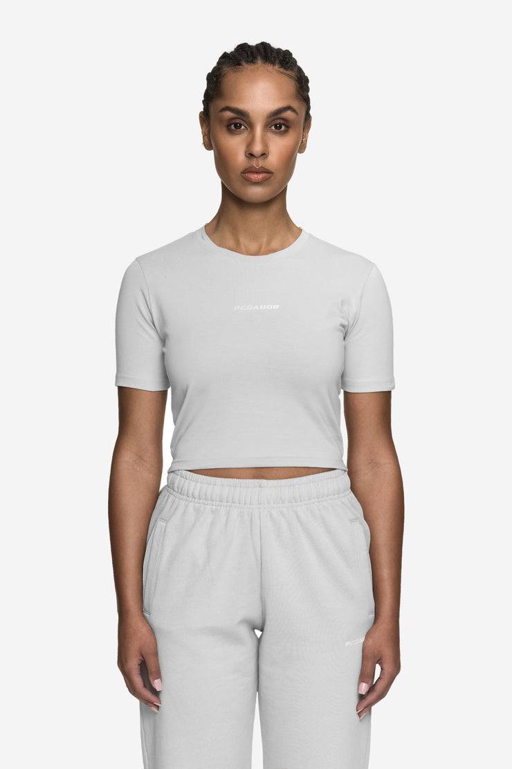 Pegador Ines Cropped Baby Tee Washed Sky Grey White Gum Letzte 2 Tage