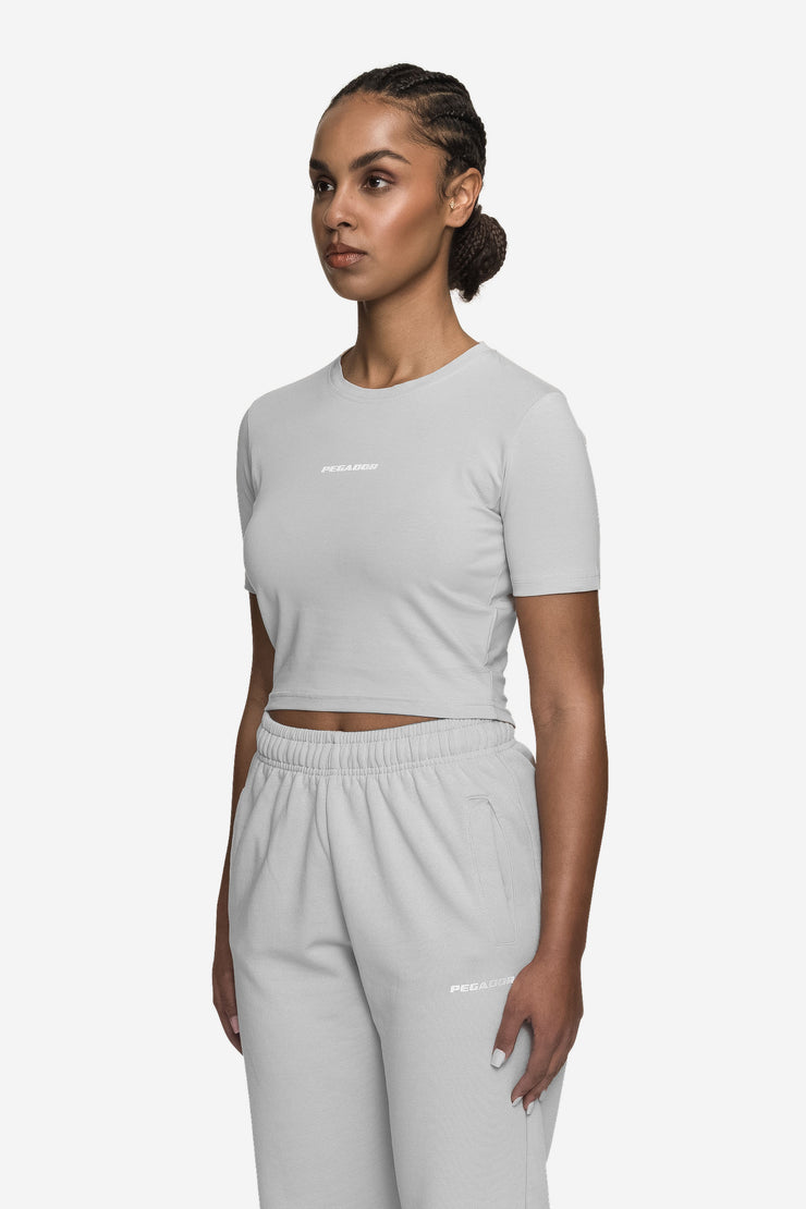 Pegador Ines Cropped Baby Tee Washed Sky Grey White Gum Letzte 2 Tage