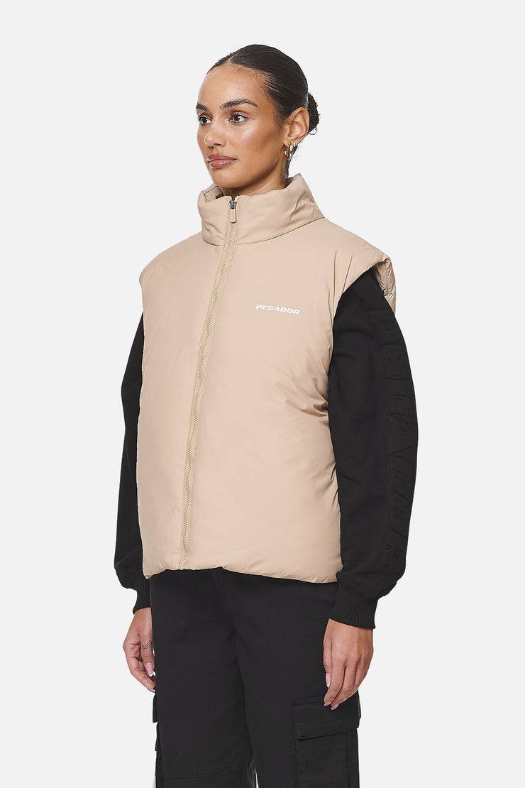 Pegador Wilton Cropped Oversized Vest Safari Sand Discount Store für neue Produkte