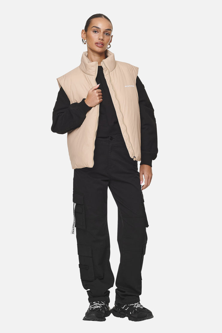 Pegador Wilton Cropped Oversized Vest Safari Sand Discount Store für neue Produkte