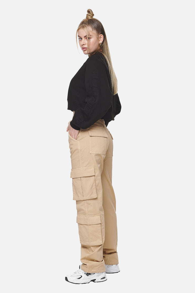 Pegador Tanami Wide Cargo Pants Washed Safari Sand Super Rabatt
