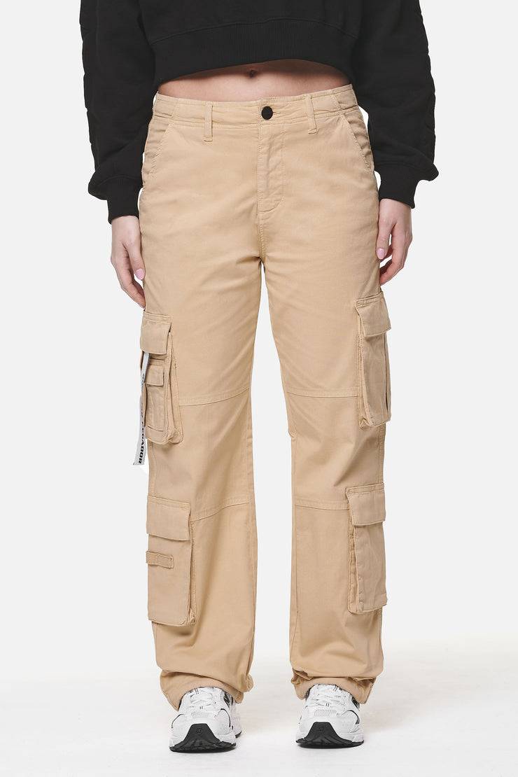 Pegador Tanami Wide Cargo Pants Washed Safari Sand Super Rabatt