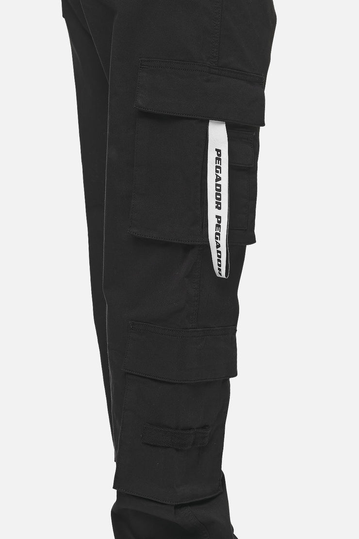 Pegador Tanami Wide Cargo Pants Black Riesige Rabatte