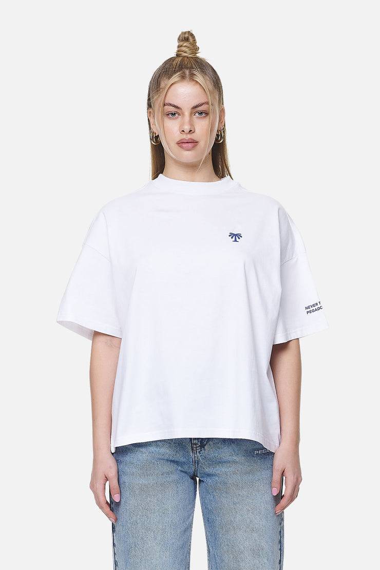Pegador Palmyra Heavy Oversized Tee White 50% Rabatt mit kostenlosem Versand