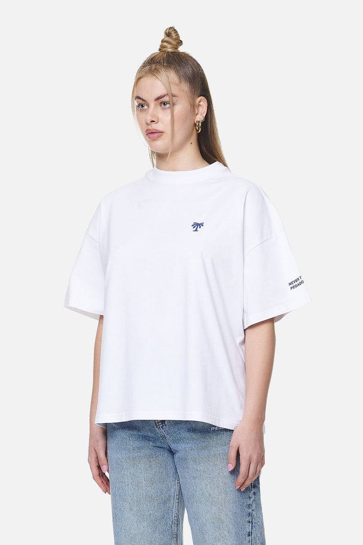 Pegador Palmyra Heavy Oversized Tee White 50% Rabatt mit kostenlosem Versand