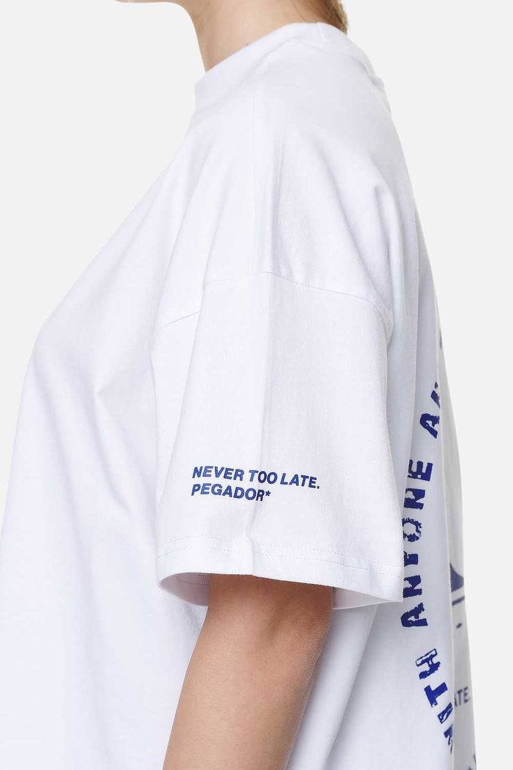 Pegador Palmyra Heavy Oversized Tee White 50% Rabatt mit kostenlosem Versand
