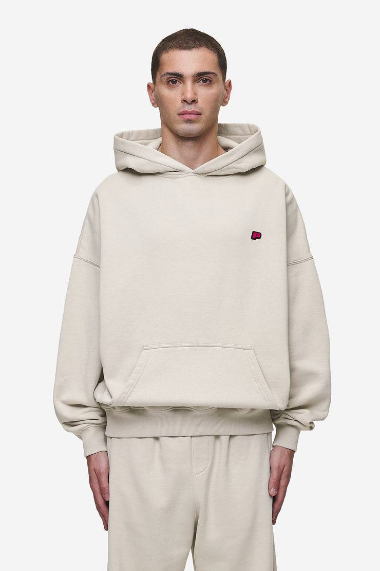 Pegador Leono Boxy Hoodie Washed Light Beige Virtual Pink Gum Online