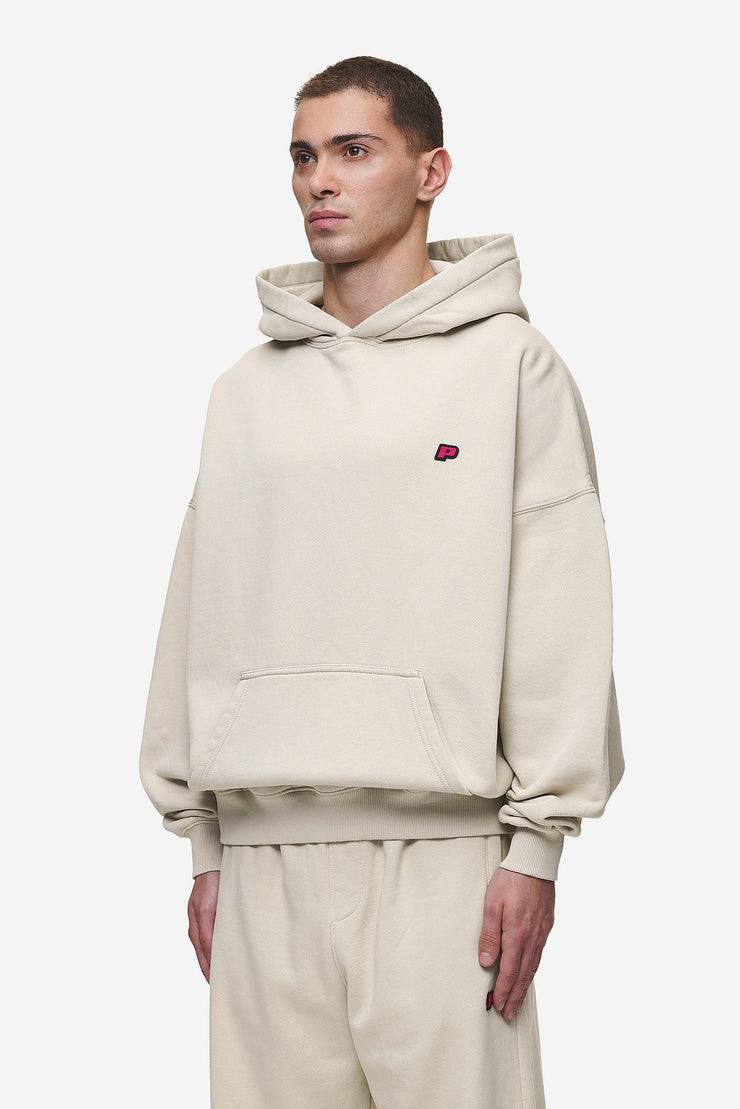 Pegador Leono Boxy Hoodie Washed Light Beige Virtual Pink Gum Online