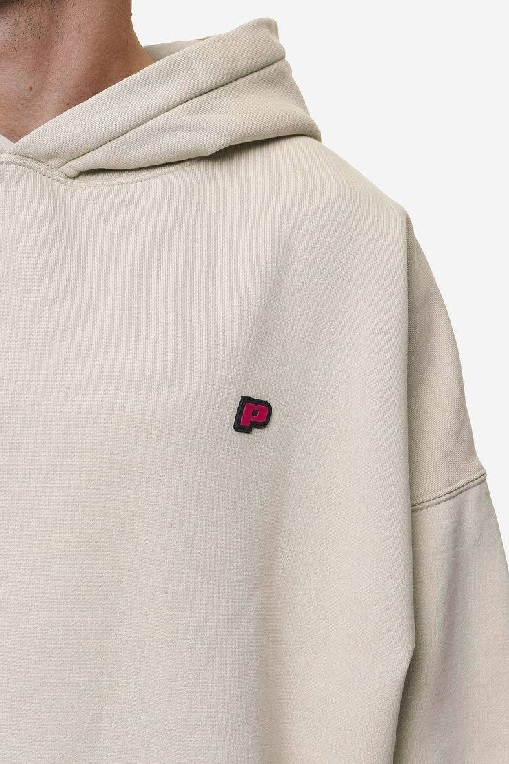 Pegador Leono Boxy Hoodie Washed Light Beige Virtual Pink Gum Online