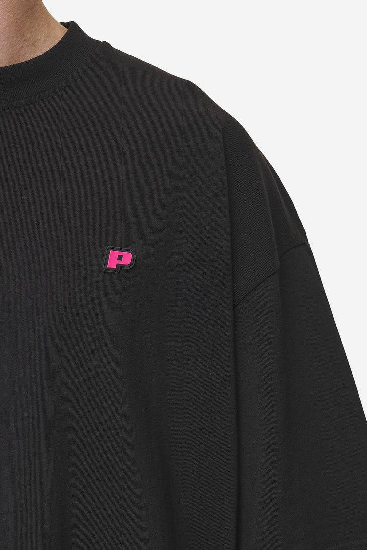 Pegador Leono Boxy Tee Washed Black Virtual Pink Gum Outlet