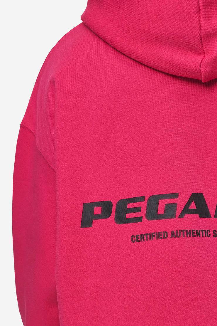 Pegador Colne Logo Oversized Hoodie Washed Virtual Pink Black Hotsell