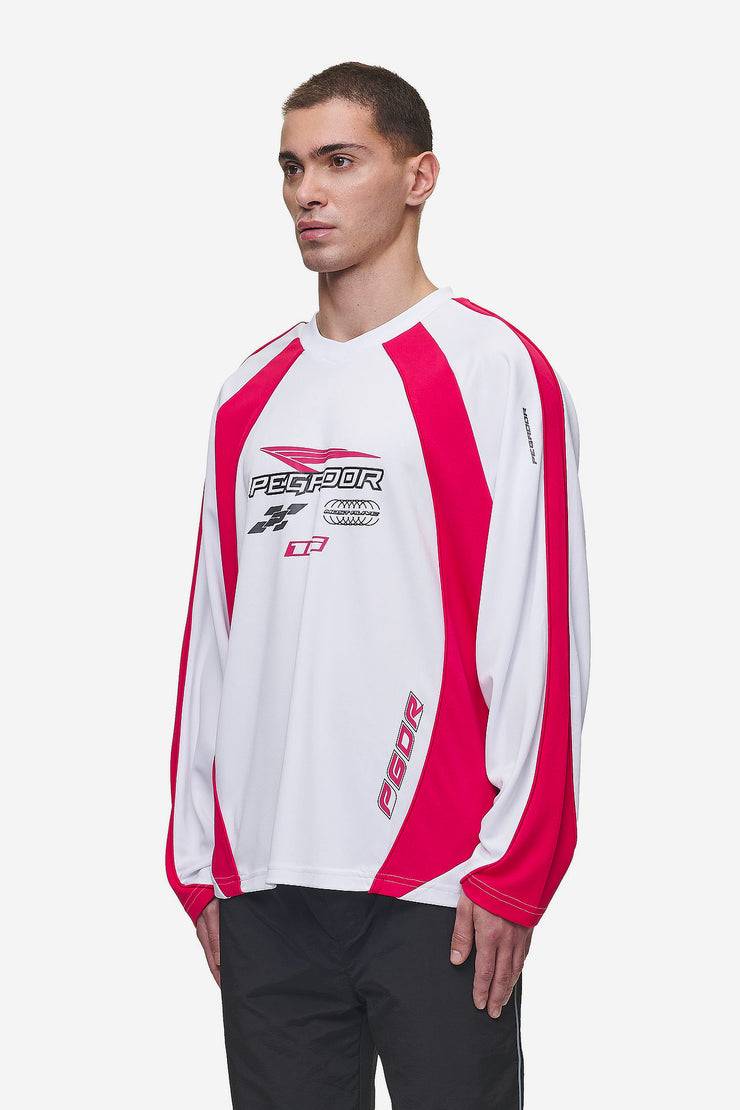 Pegador Mosco Longsleeve Jersey White Virtual Pink Meist gekauft