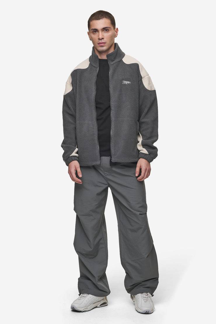 Pegador Willett Fleece Jacket Anthracite Light Beige Rabatt