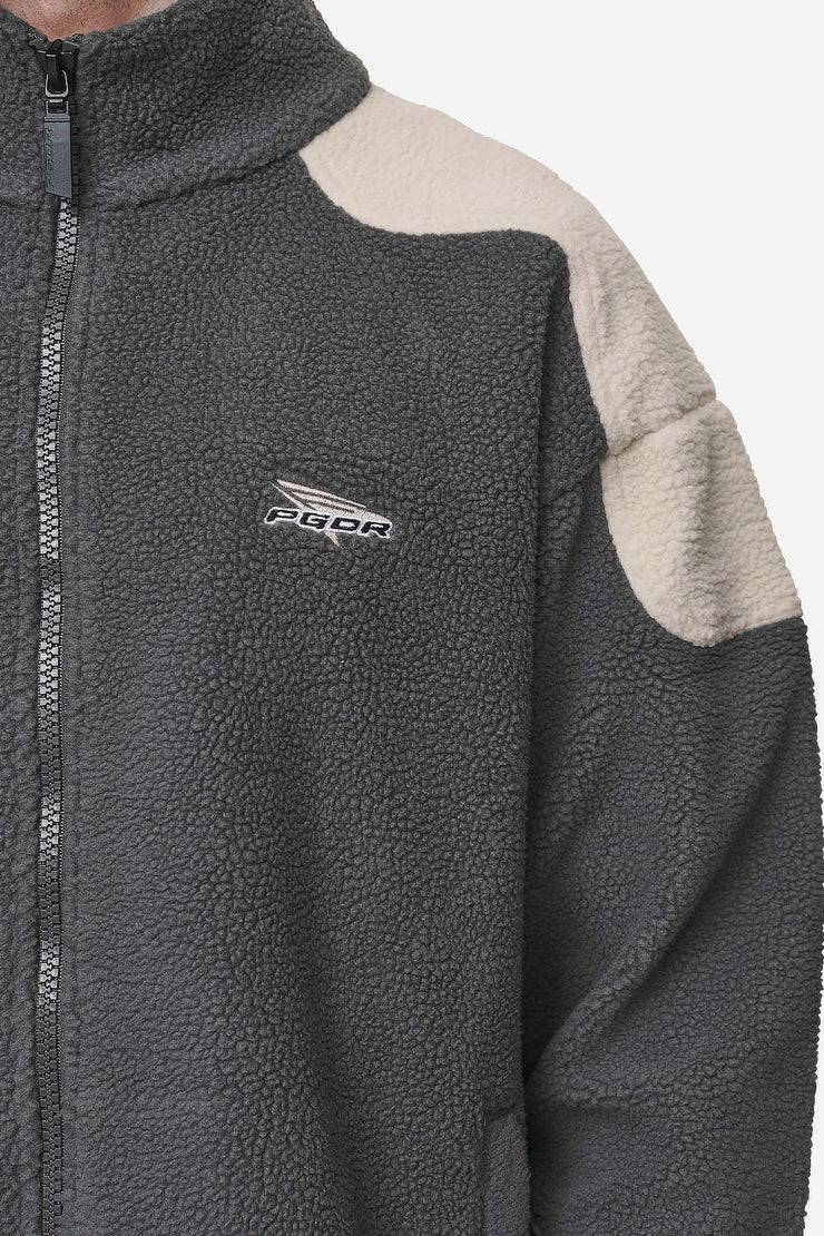 Pegador Willett Fleece Jacket Anthracite Light Beige Rabatt