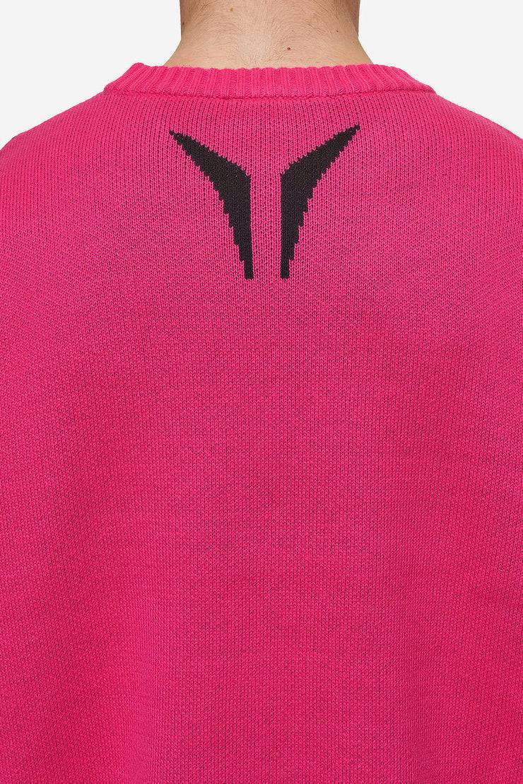 Pegador Kazan Boxy Knit Sweater Virtual Pink Black Flash Sale