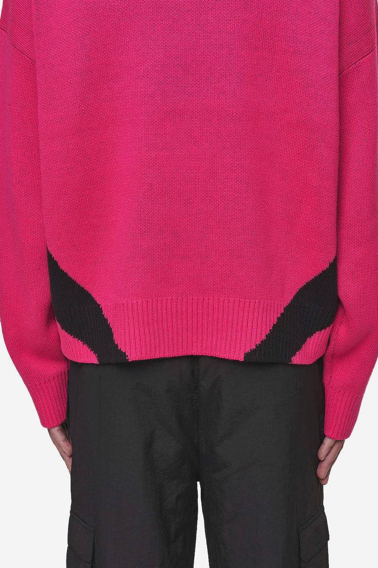 Pegador Kazan Boxy Knit Sweater Virtual Pink Black Flash Sale