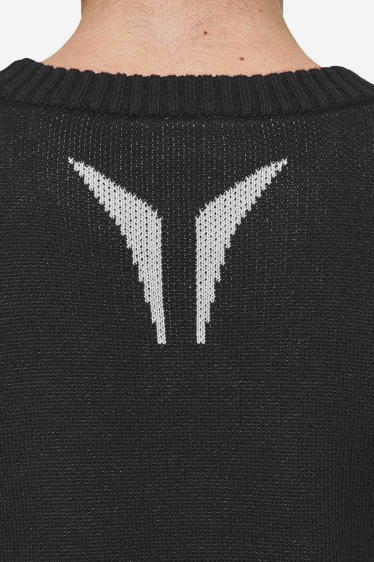 Pegador Kazan Boxy Knit Sweater Black Light Grey Begrenztes Angebot