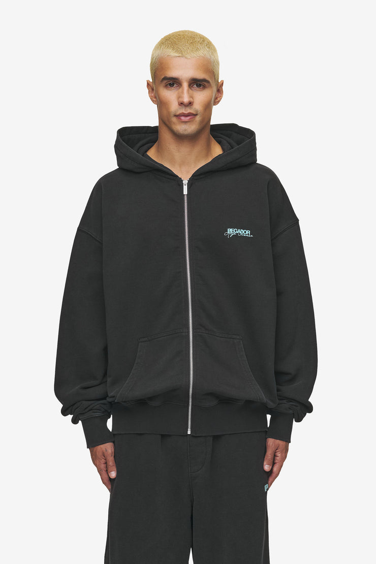 Pegador Patino Oversized Sweat Jacket Vintage Black Vatertagsangebot