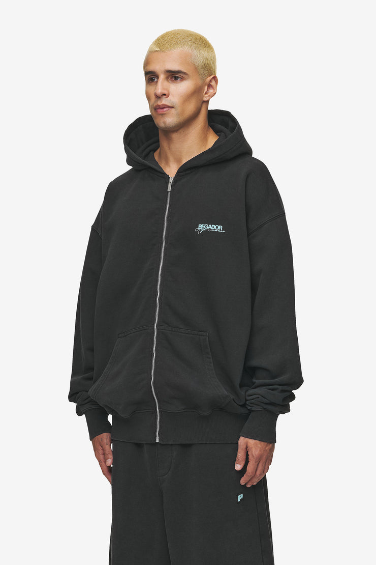 Pegador Patino Oversized Sweat Jacket Vintage Black Vatertagsangebot