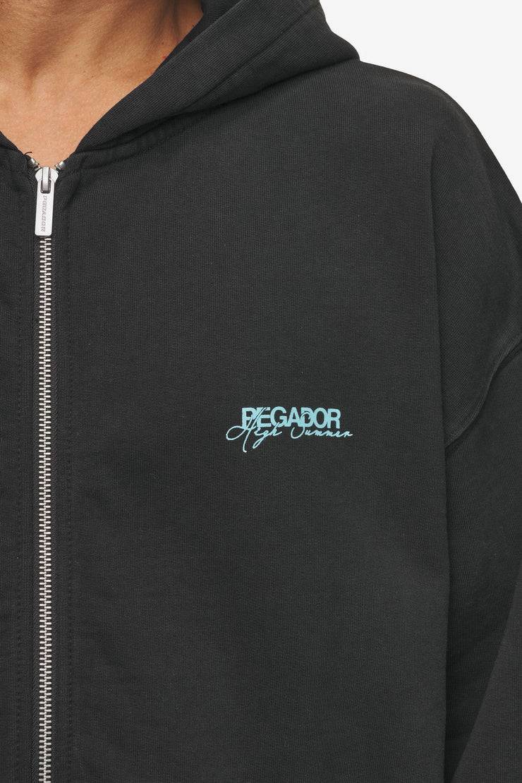 Pegador Patino Oversized Sweat Jacket Vintage Black Vatertagsangebot