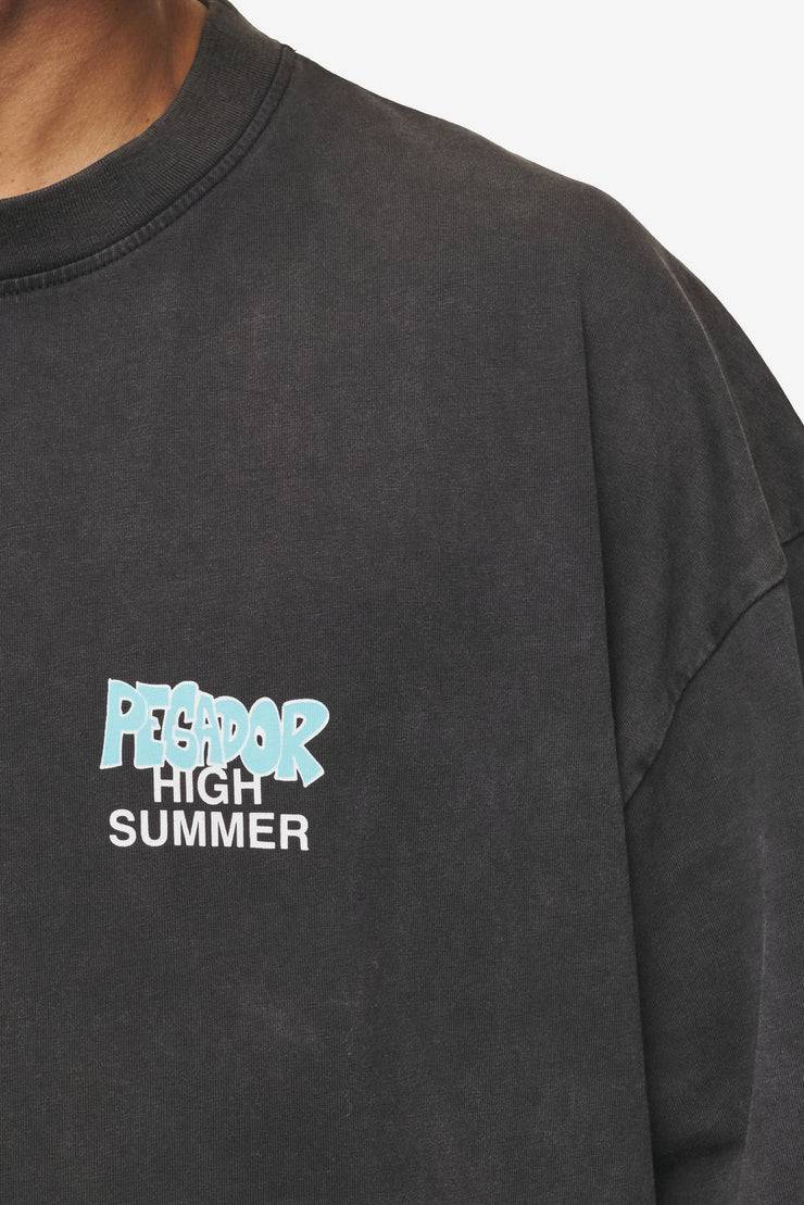 Pegador Farrar Boxy Tee Vintage Black Jubiläumsangebot