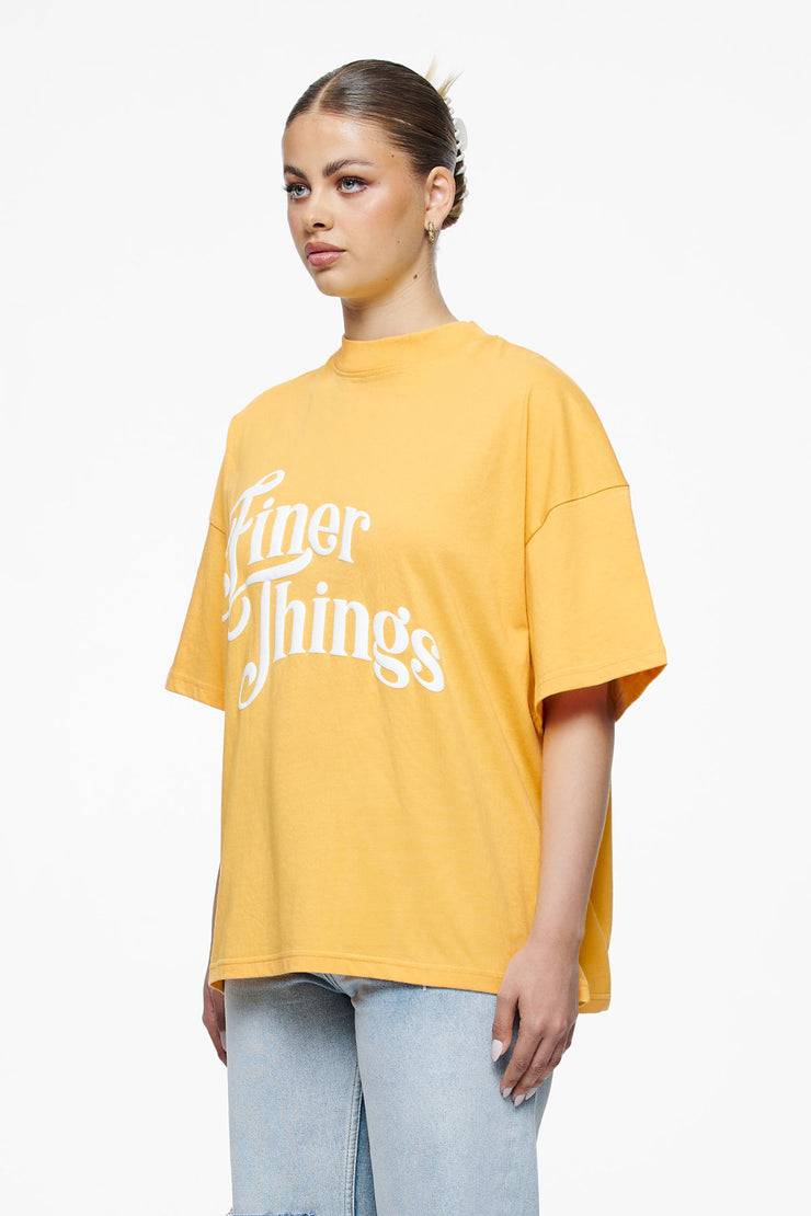 Pegador Birca Heavy Oversized Tee Vintage Washed Golden Sun Lagerräumung