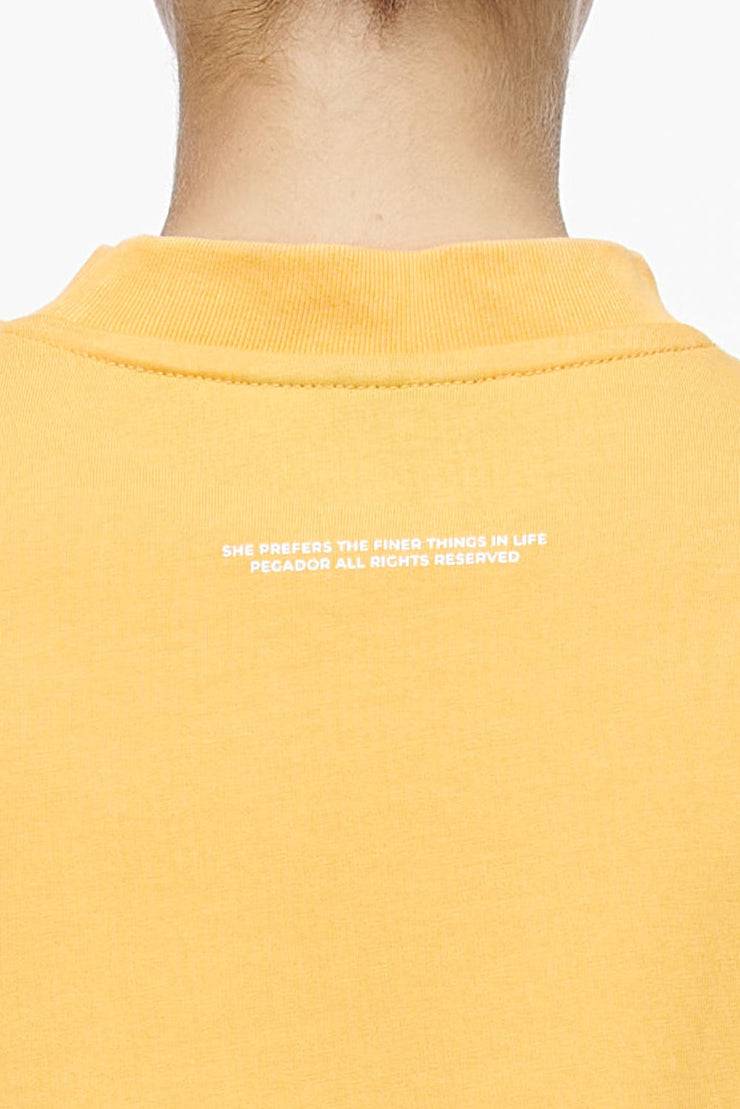 Pegador Birca Heavy Oversized Tee Vintage Washed Golden Sun Lagerräumung