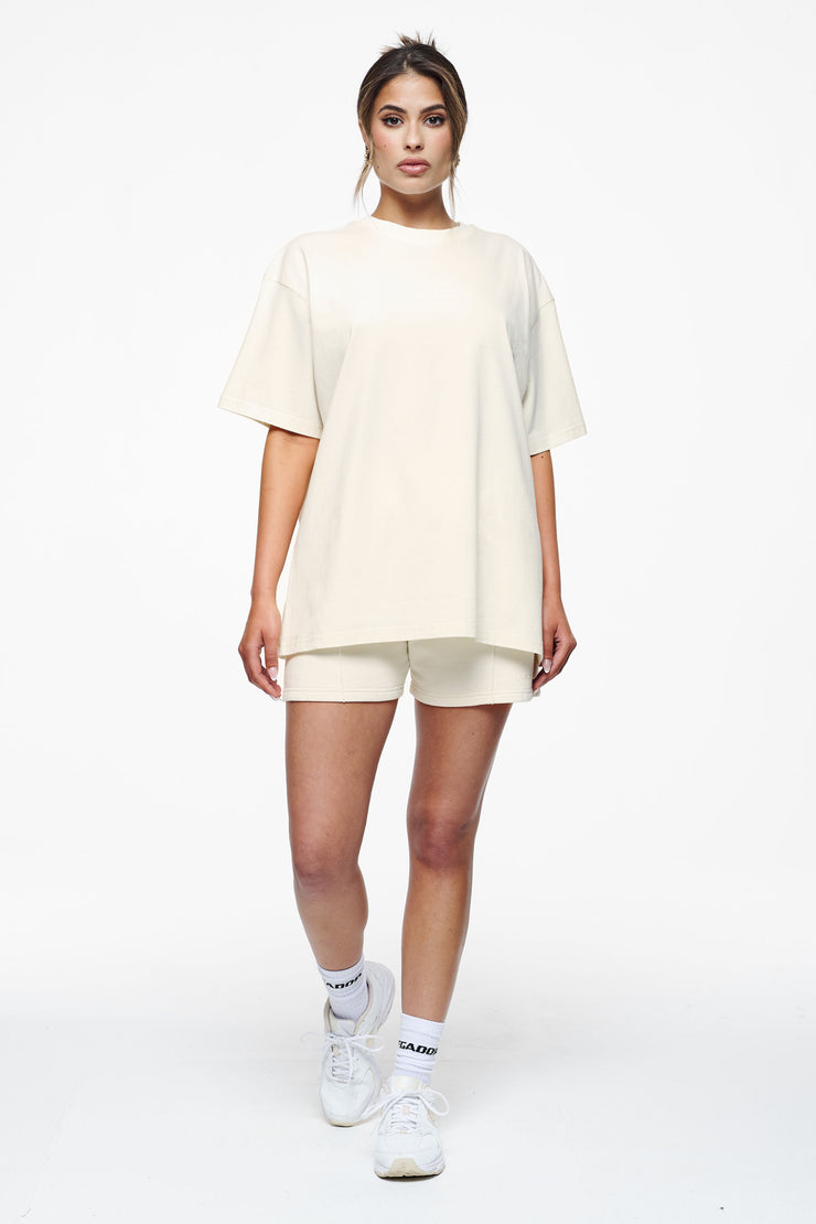 Pegador Bel Air Heavy Oversized Tee Vintage Washed Unbleached Gum Heißer Verkauf