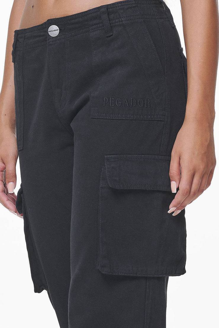 Pegador Arlia Wide Cargo Pants Black Exklusive Angebote