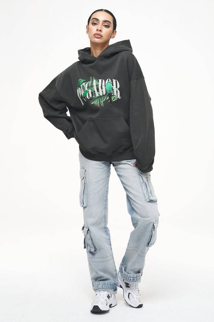 Pegador Palm Oversized Hoodie Vintage Washed Iron Grey Kauf eins, bekomm eins gratis