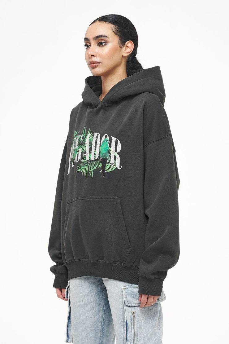 Pegador Palm Oversized Hoodie Vintage Washed Iron Grey Kauf eins, bekomm eins gratis