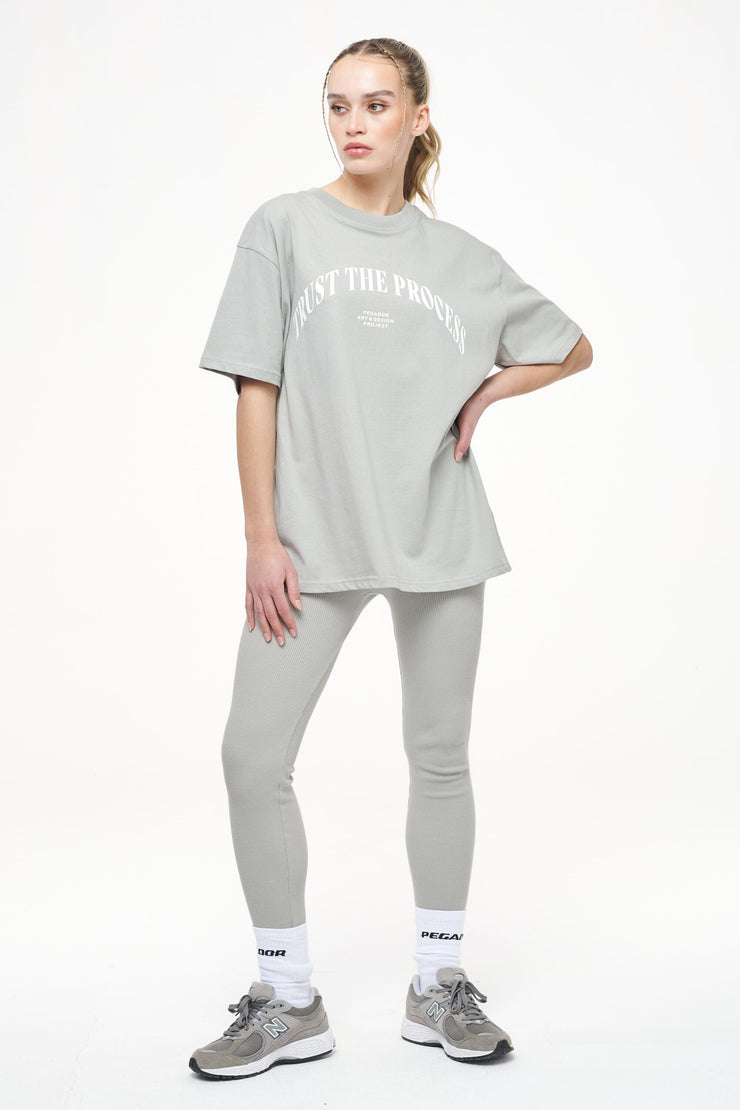 Pegador Topa Oversized Tee Vintage Washed Quiet Gray Sonderangebote