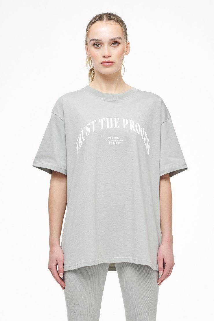 Pegador Topa Oversized Tee Vintage Washed Quiet Gray Sonderangebote