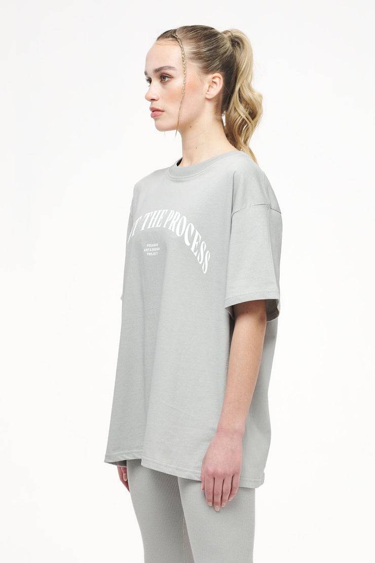 Pegador Topa Oversized Tee Vintage Washed Quiet Gray Sonderangebote