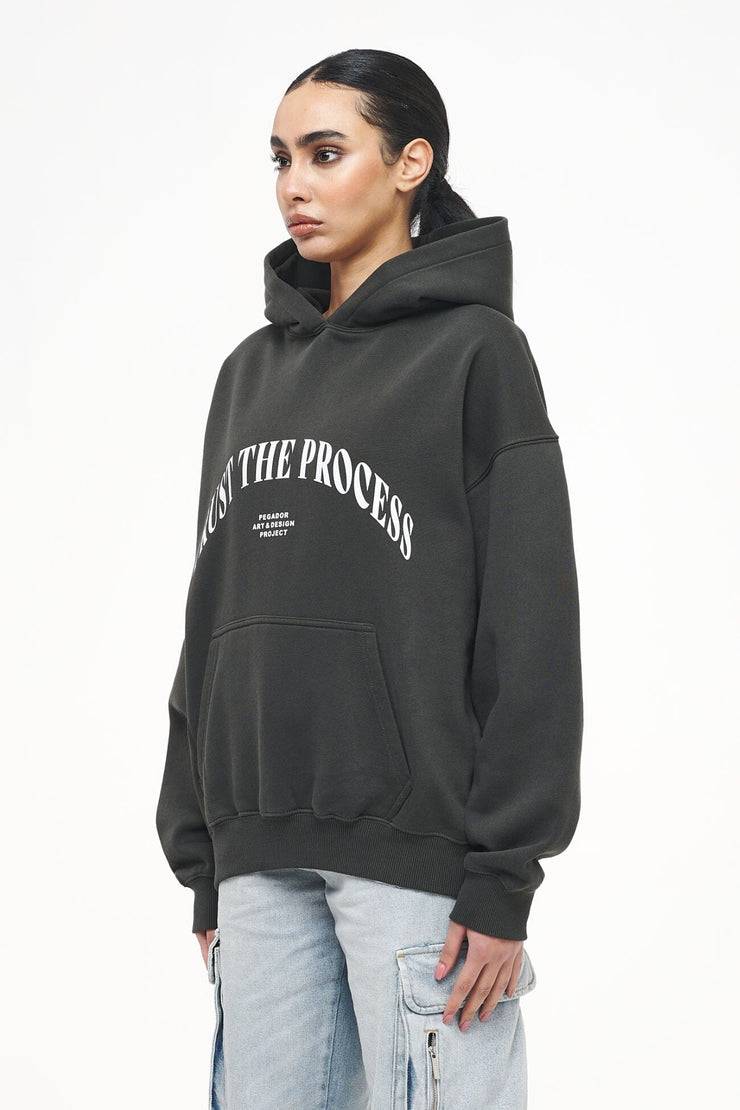 Pegador Topa Oversized Hoodie Vintage Washed Iron Grey Riesige Ersparnisse
