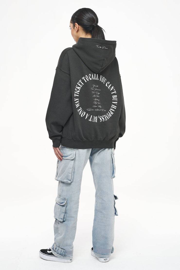 Pegador Topa Oversized Hoodie Vintage Washed Iron Grey Riesige Ersparnisse