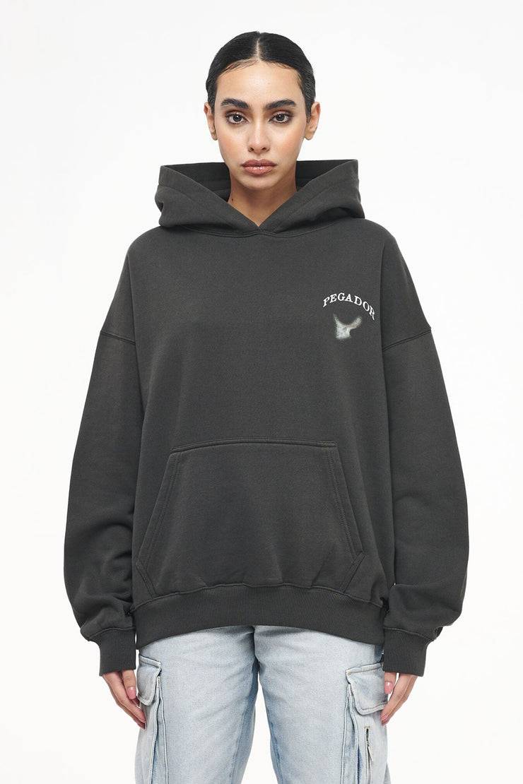 Pegador Angel Oversized Hoodie Vintage Washed Iron Grey Tiefpreis