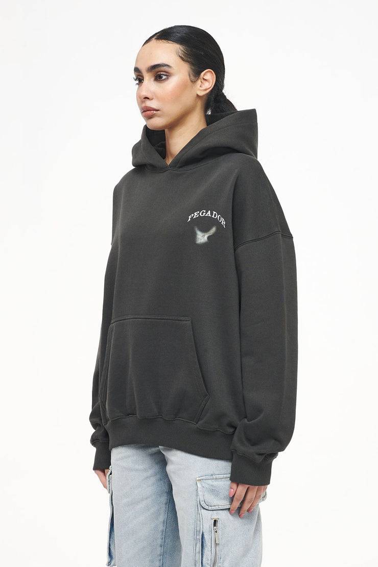 Pegador Angel Oversized Hoodie Vintage Washed Iron Grey Tiefpreis