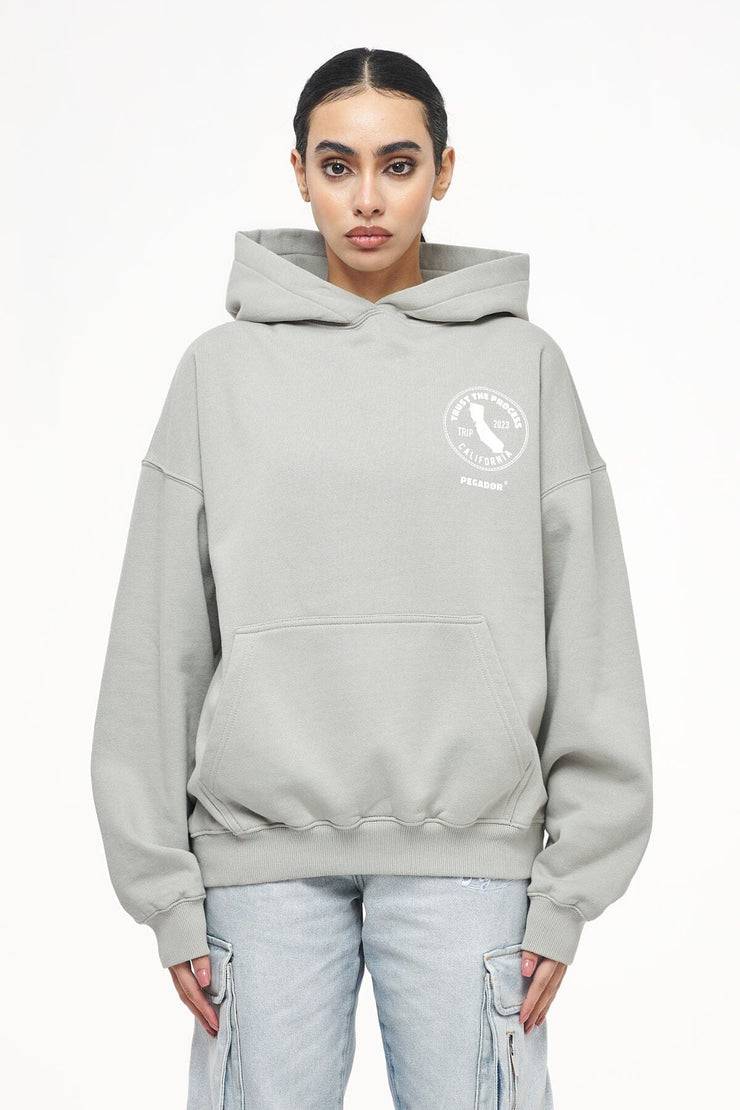 Pegador Jay Oversized Hoodie Vintage Washed Quiet Gray Super Sparpreis