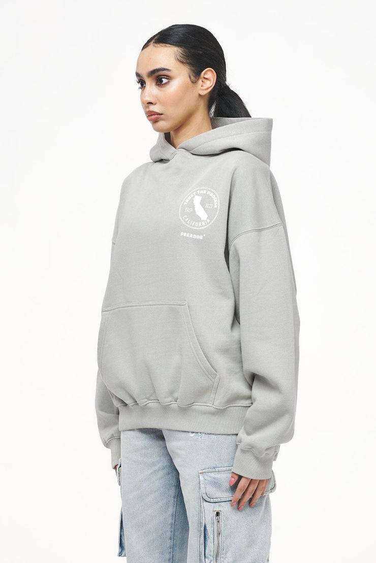 Pegador Jay Oversized Hoodie Vintage Washed Quiet Gray Super Sparpreis