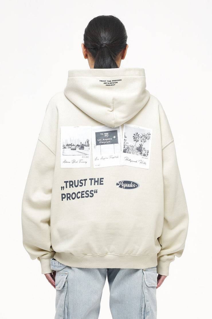 Pegador L.A. Oversized Hoodie Vintage Washed Angels Cream Kostenlose Rückgabe