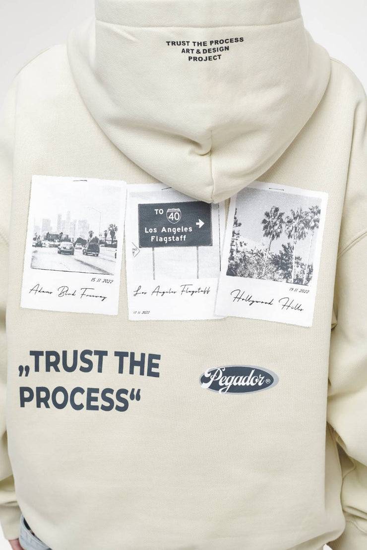 Pegador L.A. Oversized Hoodie Vintage Washed Angels Cream Kostenlose Rückgabe