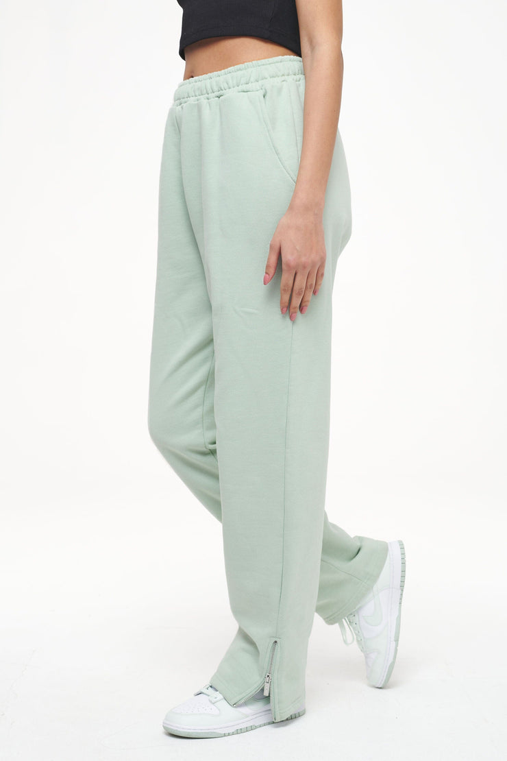 Pegador Olvera Straight Sweat Pants Vintage Washed Milky Green Letzter Tag