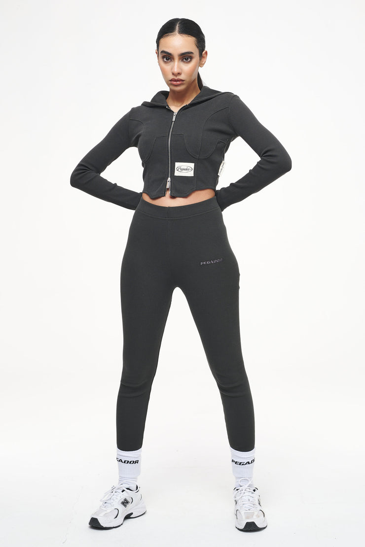 Pegador Jill Rib Leggings Vintage Washed Iron Grey Bis zu 60% Rabatt